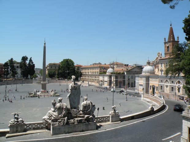  partie nord de la piazza del popolo